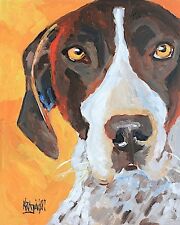 German Shorthaired Pointer 11x14 signed art PRINT RJK picture