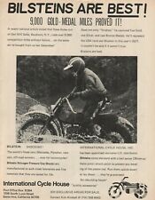 1976 Bilstein Nitrogen Pressure Gas Shocks / Dave Hulse - Vintage Motorcycle Ad picture