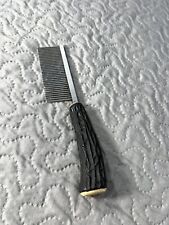 VINTAGE METAL COMB MADE IN ENGLAND WITH HANDLE picture