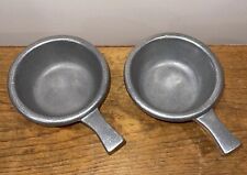 Pewtarex York Pennsylvania Chili Bowls With Stick Handle  5” Lot Of 2 picture