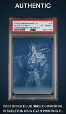 2023 Upper Deck Blizzard Legacy Collection Skeleton King #15 Cyan Plate 1/1 picture