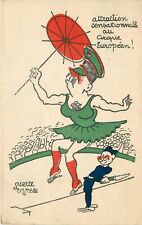 Postcard 1920s French Military Propaganda Great Dictator Circus 23-11862 picture