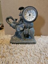 Vintage Colonial Clock Co.  Elephant Clock 7 X 6.5