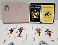 William Shakespeare Waddingtons Playing Cards Company in Velvet Box (2 Decks) picture