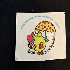 Vtg 1981 Roger Hargreaves Boxed-In Sticker - “LITTLE MISS SPLENDID” - Rare & HTF picture