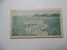1913 Albert Dickinson Company Alfalfa Facts Hay Fertilizer Brochure Antique  picture