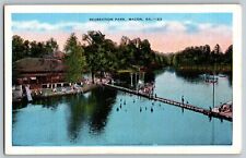 Macon, Georgia GA - Aerial View - Recreation Park - Vintage Postcard - Unposted picture