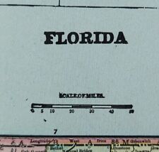 Vintage 1900 FLORIDA Map 11