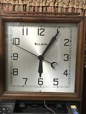 BULOVA VINTAGE ELECTRIC WALL ADVERTISING TIMEPIECE picture
