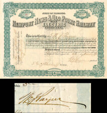 Newport News and Old Point Railway and Electric Co. signed by W.J. Payne - Autog picture