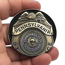 BL11-001 PSP Pennsylvania State Police Trooper Saint Michael Patron Saint Challe picture