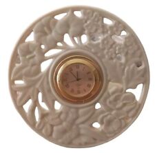Vintage Lenox Clock Timely Traditions Round Pierced Quartz 5