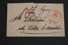 Vintage 1832 Original 1 Sheet Letter/ Folded Envelope No Stamp- Lyon/ Volta picture