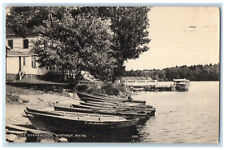 1951 Lake Maranacook Winthrop Maine ME Boat Landing Vintage Posted Postcard picture