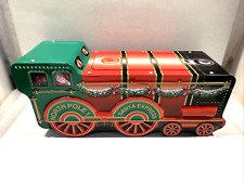 Vintage North Pole 1 Santa Express Tin Train Christmas Candy Treat Holder 9.5x4