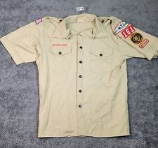 Official Boy Scouts America | Button Up SS Shirt | Wisconsin Den Leader Kids XL picture