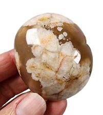 Flower Agate Palm Stone 78.2 grams. picture
