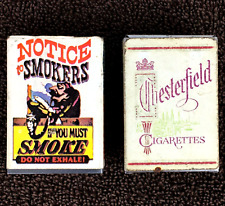Lot 2 Vtg Novelty Mini Cigarette Portable Pocket Ashtray Hong Kong #L18 picture