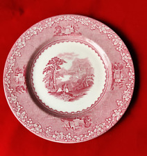 JENNY LIND 1795 ROYAL STAFFORDSHIRE ENGLAND SCENIC  COLLECTOR PLATE RED 7.5