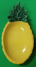 Large Pineapple Shape Server Dipping Bowl Fruit Ceramic Glazed Tray Bahamas picture