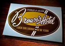 BROWN'S HOTEL ☀ Catskills ☀ Loch Sheldrake NY ☀ Vintage Style Sticker picture