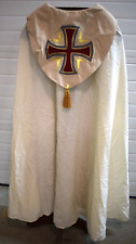 Lightly Used White + Tan Cope and Stole w/ Red Crosses (CU1208) Vestment Co. picture