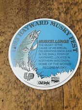 Hayward Wisconsin Musky Fest Fishing Pinback Lot 1993 - 1996 Pin Button WI Fish picture