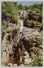 Silver Cascade Crawford Notch White Mountains New Hamshire Vintage Postcard picture