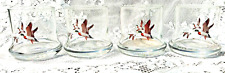 Vintage Chesapeake Mallard Animal Duck Whisky Drinking Clear Glasses Lot Of 4 picture