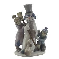 Lladro Porcelain The Snow Man Figurine 5713 Retired 1989 Vintage picture