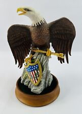The Franklin Mint American Eagle on Shield Sculpture by Ronald Van Ruyckevelt picture
