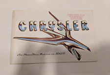 1956 Chrysler Full Line Fold Out Brochure Poster Catalog Old Original Vintage picture