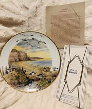 1979 Franklin Porcelain February On The Coast Collector Plate By Peter Barett picture