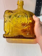 Vintage 1968 Wheaton Glass Presidential Campaign Bottles Elephant Nixon Amber picture
