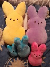 Lot Of 5 Peeps Bunnies Small Medium Large Size picture