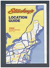 Vintage Map of Stuckey's Location Guide Travel Brochure Restaurants Listings picture