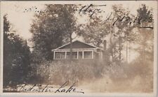 Cottage at Pentwater Lake Michigan 1923 RPPC Photo Postcard picture