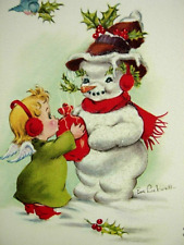 SNOWMAN WITH ANGEL