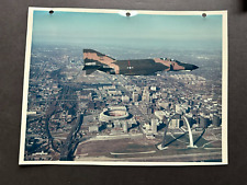 1960's F-4 PHANTOM OVER ST LOUIS-ORIGINAL MCDONNELL DOUGLAS PHOTO MINT PIC picture