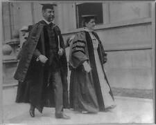 Photo:Jane Addams receiving Yale degree,1910,graduation robes picture