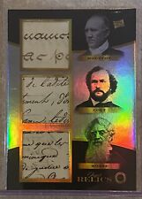 2024 PIECES OF THE PAST 1800’S TRIPLE HAND WRITING RELIC SAM HOUSTON COLT MORSE picture