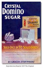 CRYYSTAL DOMINO SUGAR 5LB BOX 3.5 X 5.5 FRIDGE MAGNET FROM OLD 1907 AD picture