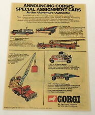 1973 CORGI cars ad page ~ Batman Batmobile+Batboat,Starfighter Jet Dragster,more picture