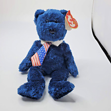 Ty Beanie Babies Pops The Bear USA Retired Ty Fathers Day Beanie Bear picture