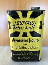 Vtg Buffalo Better Built Fire Extinguisher Vaporizing Liquid Tin Can Advertising picture