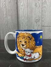 Vintage Potpourri Press Christmas Coffee Mug Cup “Peaceable Kingdom” Ceramic 199 picture