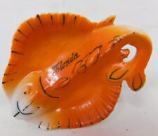 RARE Antique c. 1900s Florida Souvenir Orange Stingray pin tray trinket dish picture