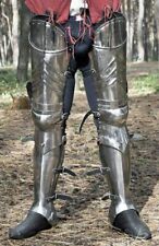 SCA advanced leg armor complete Gothic fluted UPPER leg, knees and greaves picture