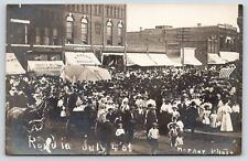 Rolfe Iowa~4th of July~August Weible General Store~CW Webb~High Dive~1908 RPPC picture