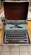 Vintage Royal Quiet DeLuxe Black & Gray Portable Typewriter /Case (Working) picture